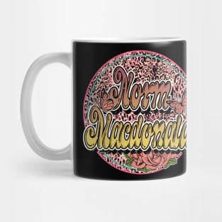 Graphic Proud Name Norm Flower Birthday 70s 80s 90s Vintage Styles Mug